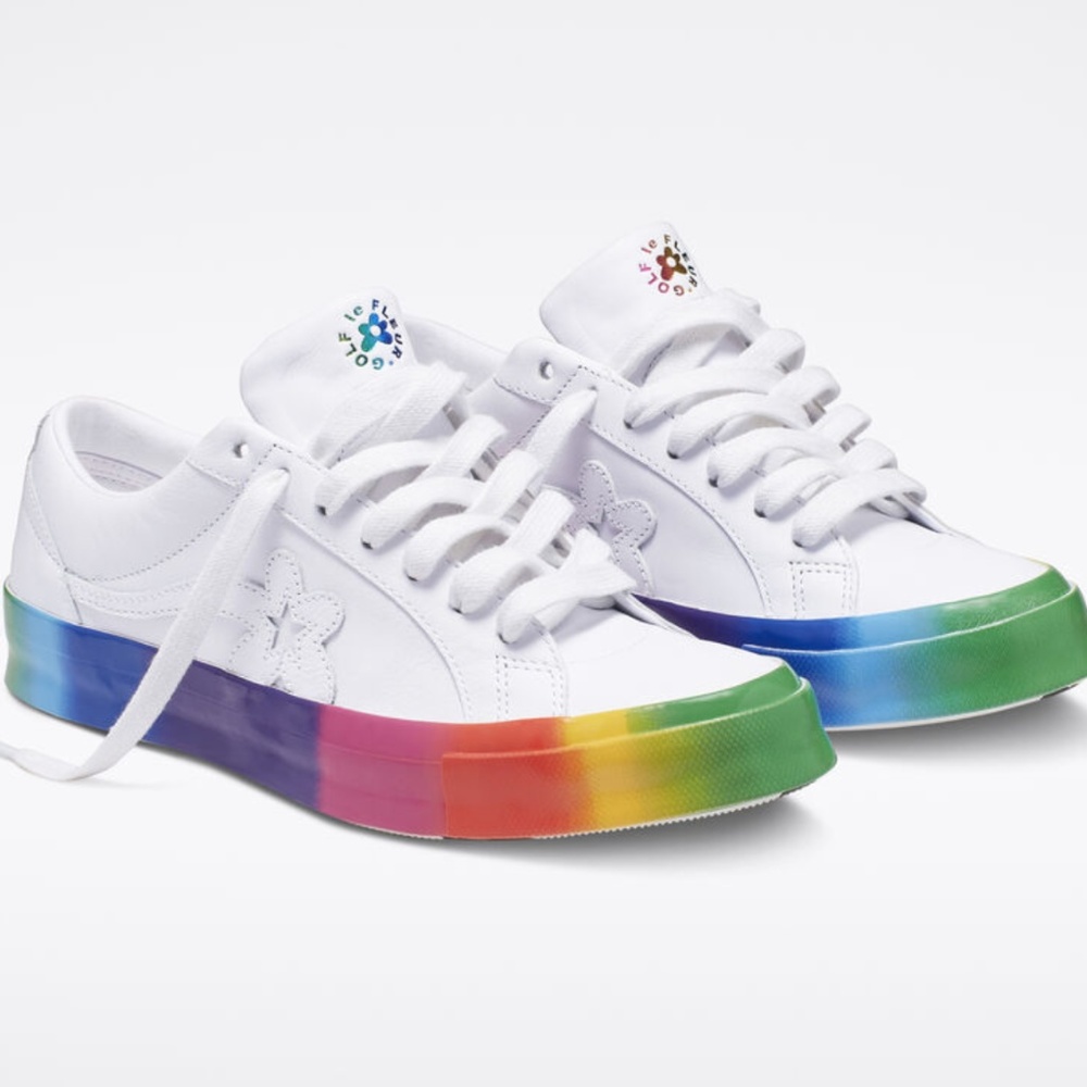 Converse x GOLF le FLEUR* Rainbow One Star Low Top